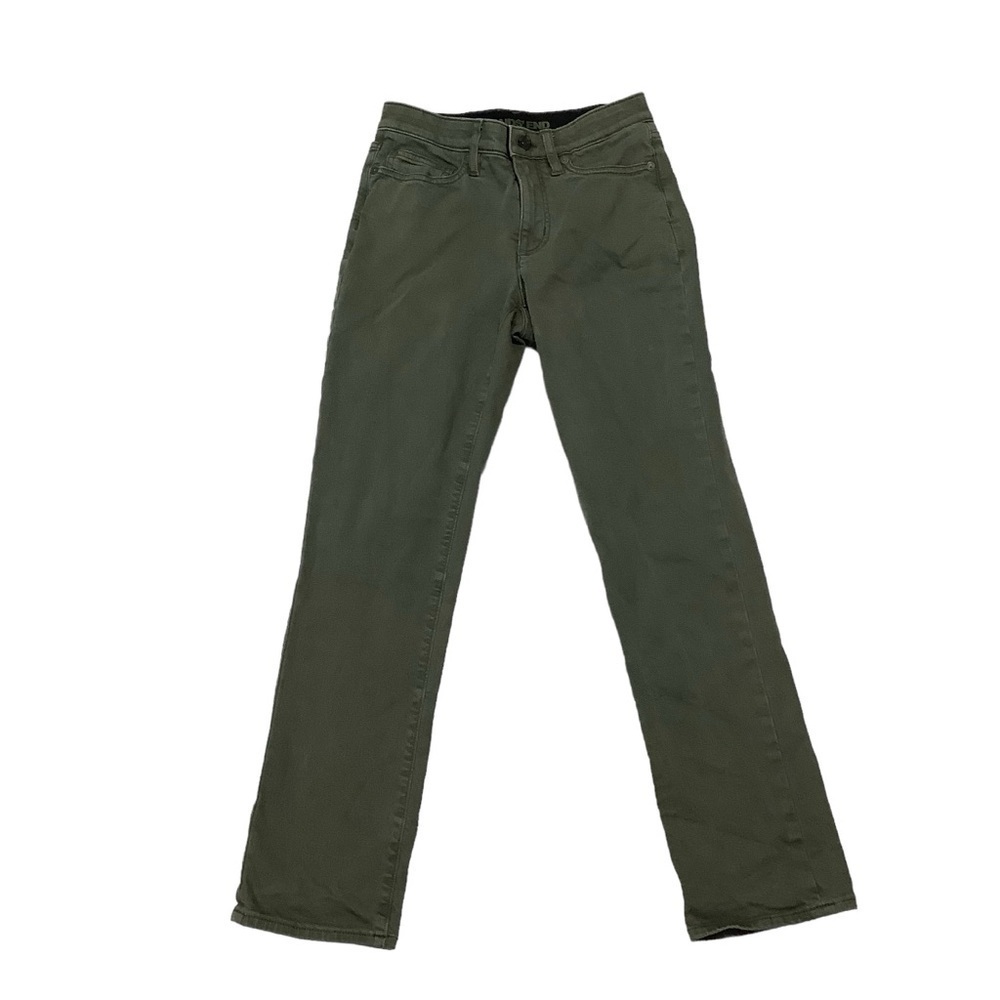 Lands’ End Jeans Sz 2 Green Slim Cut